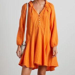 XiRENA Orange Long Sleeve Dress